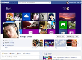 Membuat Tampilan Windows 8 Di Foto Kronologi Facebook