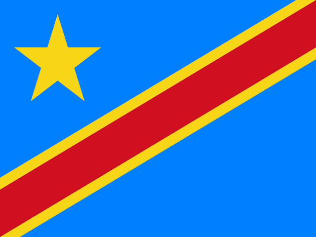 Bendera negara Republik Demokratik Kongo