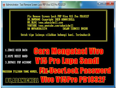 Cara Mengatasi Vivo V15 Pro Lupa Sandi