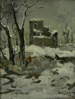 Castle Ruin in the Snow