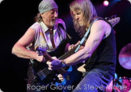 Roger Glover and Steve Morse playing the intro to (Highway Star) at the Molson Amphitheatre, Toronto, Canada, 2005