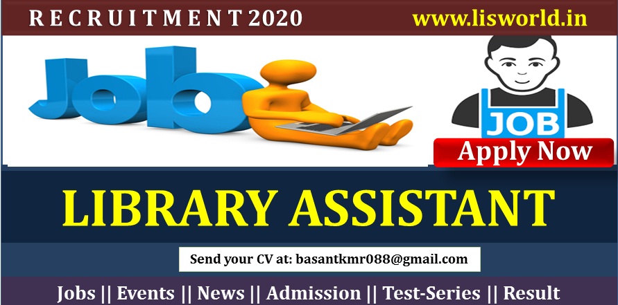  Requirement for Library Assistant in College at Greater Noida