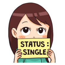  Stiker  Status Chatting Gambar  Cewek Jomblo Galau PNG 