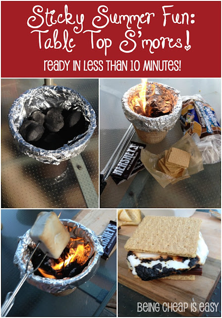 #LetsMakeSmores, Tabletop Fire Pit, S'mores, Easy S'mores