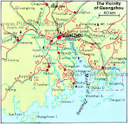 Guangzhou Map City of China