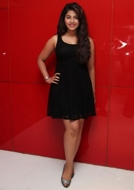 anjali in black dress