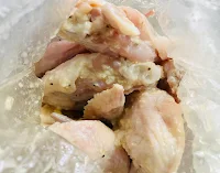 salted koji mixture marinade with chicken wings