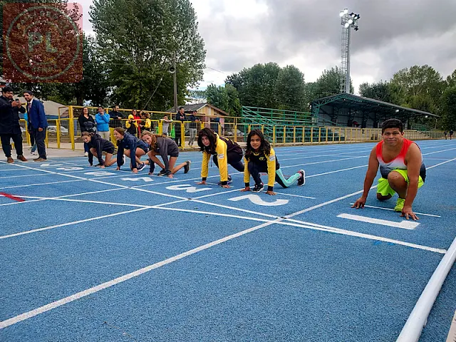 Inauguración de la renovada pista atlética de Osorno