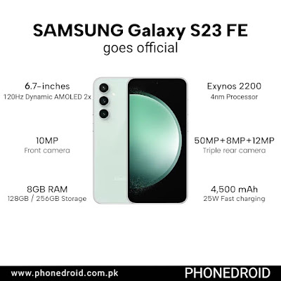 Spesifikasi Samsung Galaxy S23 FE
