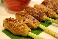 Lemon Chicken Skewer continental food in south kolkata ballygunge restaurants