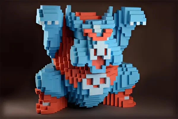 Ganon Voxel Papercraft