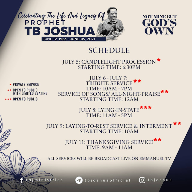TB Joshua, The SCOAN, Prophet, Emmanuel TV, Anointing water