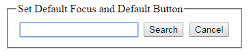 Set DefaultButton on enter key press in Asp.Net MasterPage’s Content page and set DefaultFocus in textbox