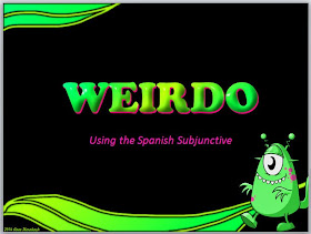  WEIRDO Verbs Animated Power Point by AnneK at Confesiones y Realidades Blog