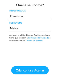 Como fazer cadastro no Snap