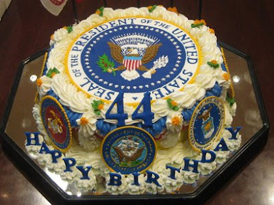 Denies Obama birth cake picture