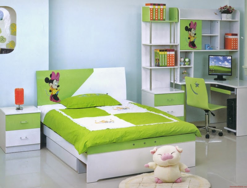 Desain Kamar Anak Warna Hijau, Yang Indah!