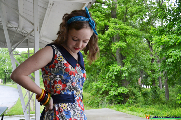 Flashback Summer - 1930s beach pajamas, Wearing History Lounging at the Lido pattern