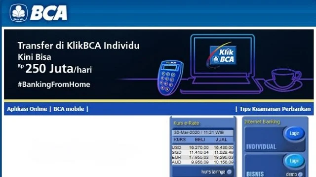 Cara Login KlikBCA Individual