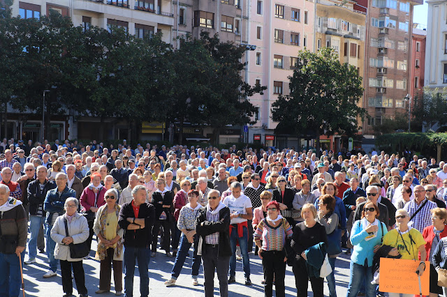 protesta pensionistas en Barakaldo