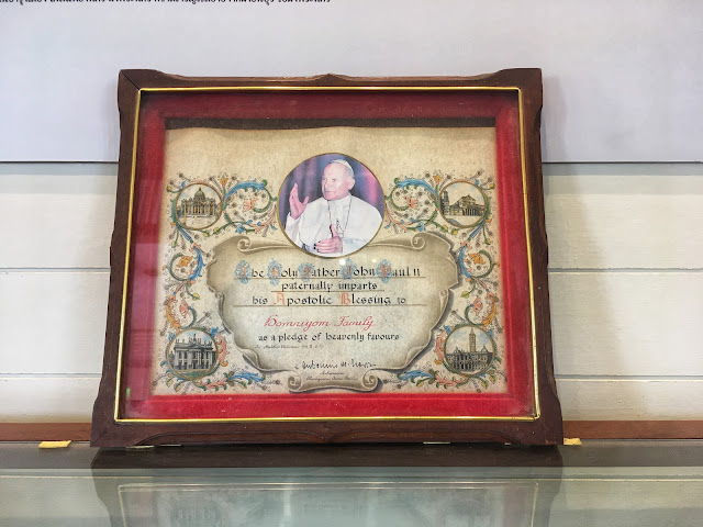 a papal blessing from His Holiness Pope John Paul II