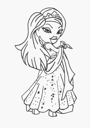 bratz colouring pages