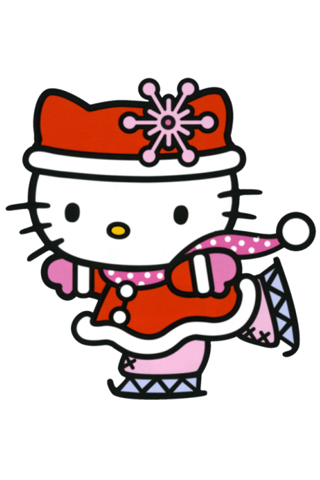 Hello Kitty Christmas wallpaper for iPhone