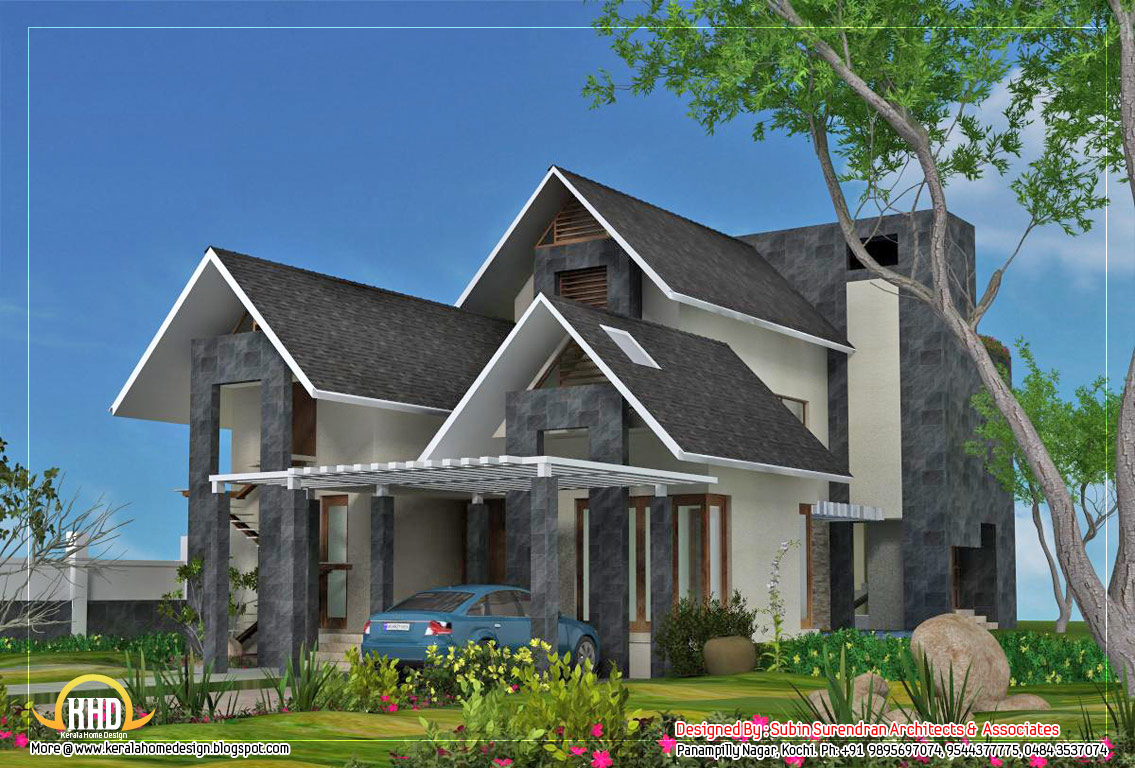 6 Awesome dream homes plans  Kerala home  design  and floor 