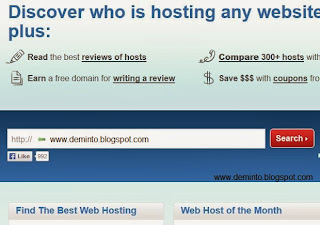 find the name of any website web hosting company