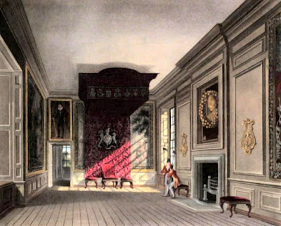 King's Presence Chamber, St James's Palace  from The History of he Royal Residences by WH Pyne (1819)