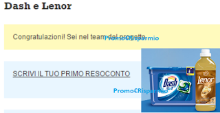 Logo Dash & Lenor : sei anche tu tra le 8.000 tester con Desideri Magazine ?