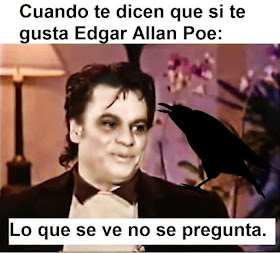 Meme de humor sobre Poe
