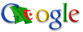 Google Doodles pour la fête de l'independance de l'Algerie le 5 juillet 1962