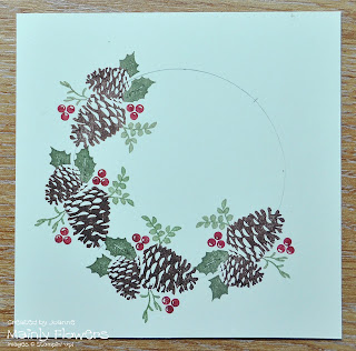 pines poinsettias stampin up
