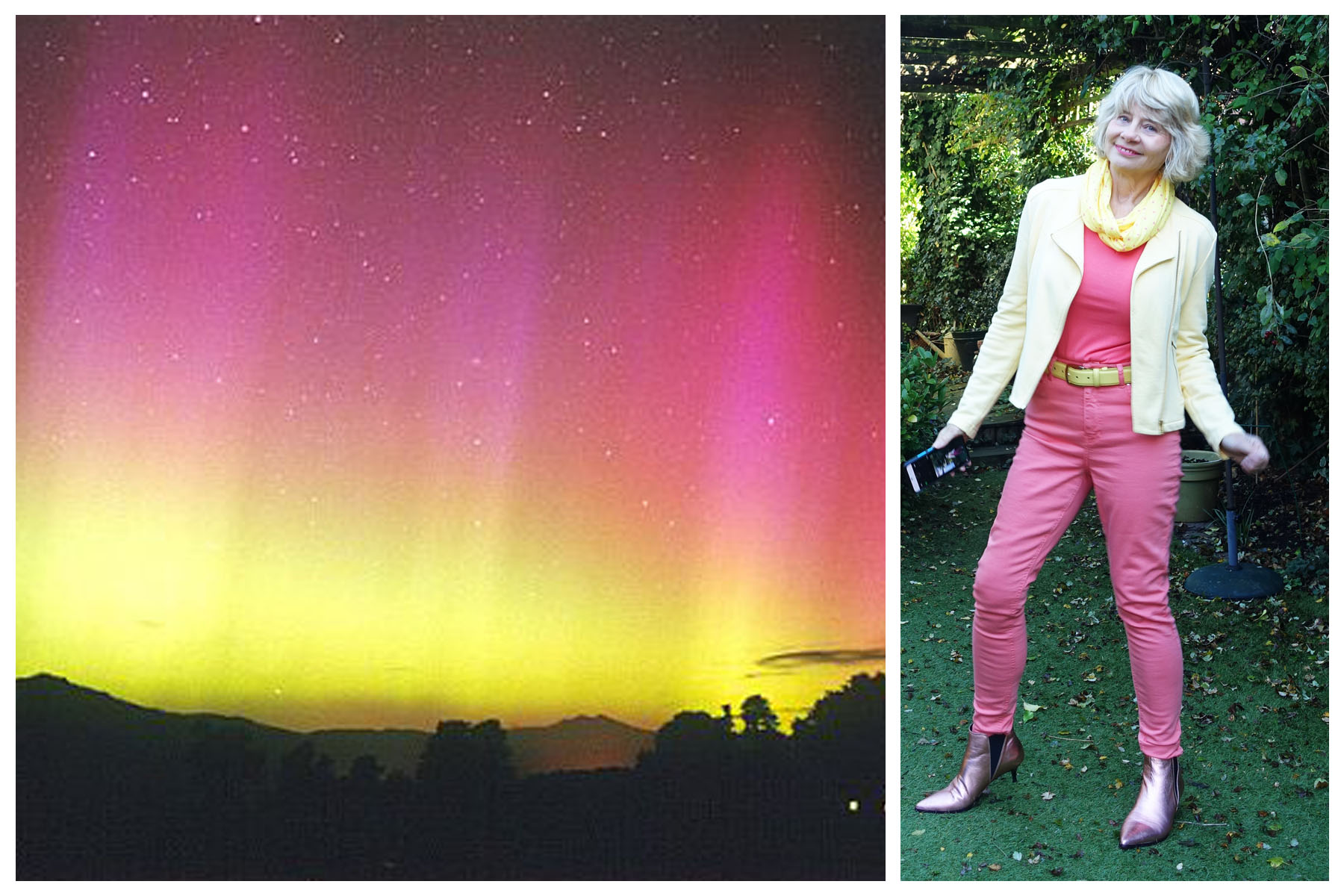 Recreating pink and yellow tones of the aurora borealis, Is This Mutton's Gail Hanlon