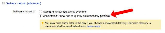 Để thay đổi phương pháp quảng cáo mạng hiển thị Google xoay vòng