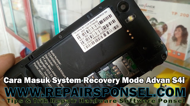 Cara Masuk System Recovery Mode Advan S4i