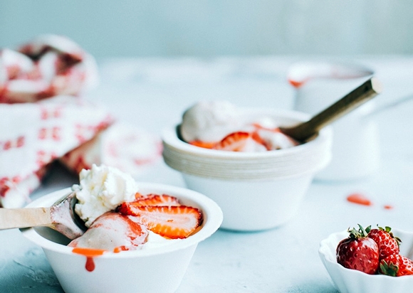 Receta de Fresas Con Crema