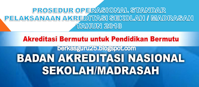 Download Pedoman (POS) Akreditasi Sekolah/Madrasah Tahun 2018