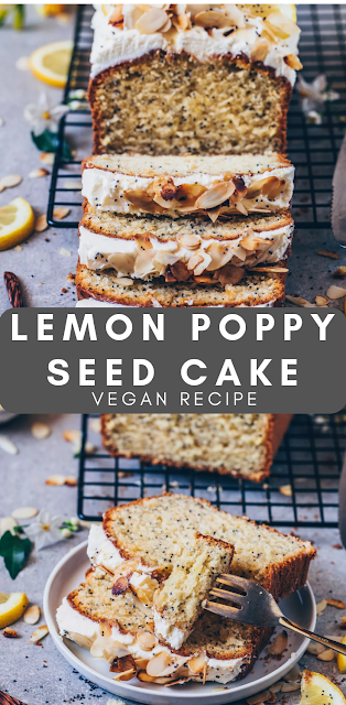 Lemon Poppy Seed Cake - Vegan Recipe