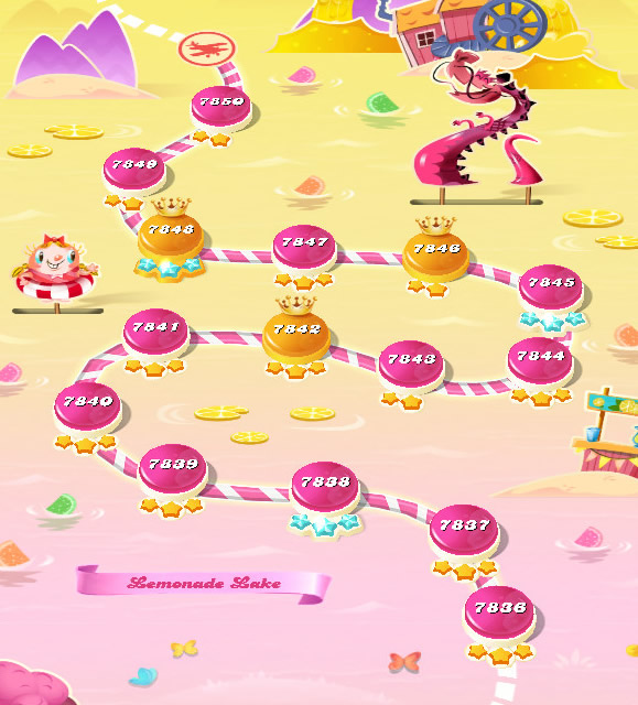 Candy Crush Saga level 7836-7850