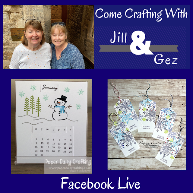 Making Quick Easy Tags - Facebook Live Replay Come Crafting With Jill & Gez