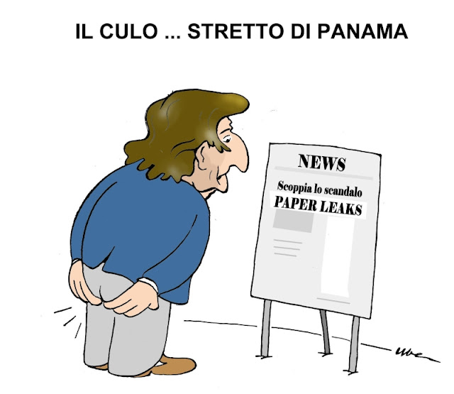 Risultati immagini per fumetti satirici sul canale di panama