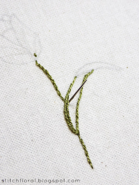 Tulip hand embroidery tutorial