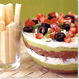 Weight Watchers Layered Mexican Bean Dip