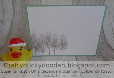 A simple layered sentiment and some Dazzling Diamonds along the snow banks provided the finishing touches.    Craftyduckydoodah!, Dashing Deer, Stampin' Up! UK Independent  Demonstrator Susan Simpson, Supplies available 24/7 from my online store, Winter Woods, 