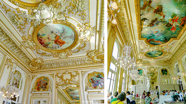 Decoração Belle Époque do restaurante do Museu D'Orsay, Paris