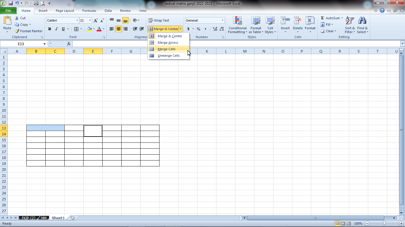How to Merge Cells in Microsoft Excel