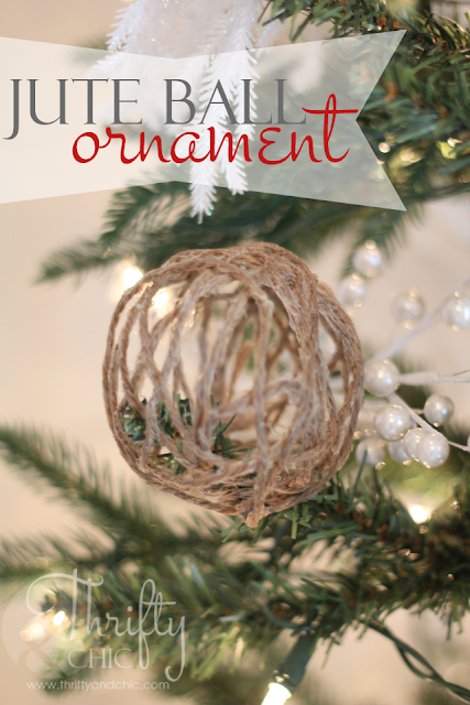 DIY Jute Ball Christmas Ornaments