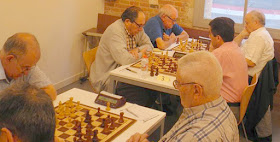 Campeonato de Ajedrez de Veteranos de Barcelona 2013, ronda 1ª